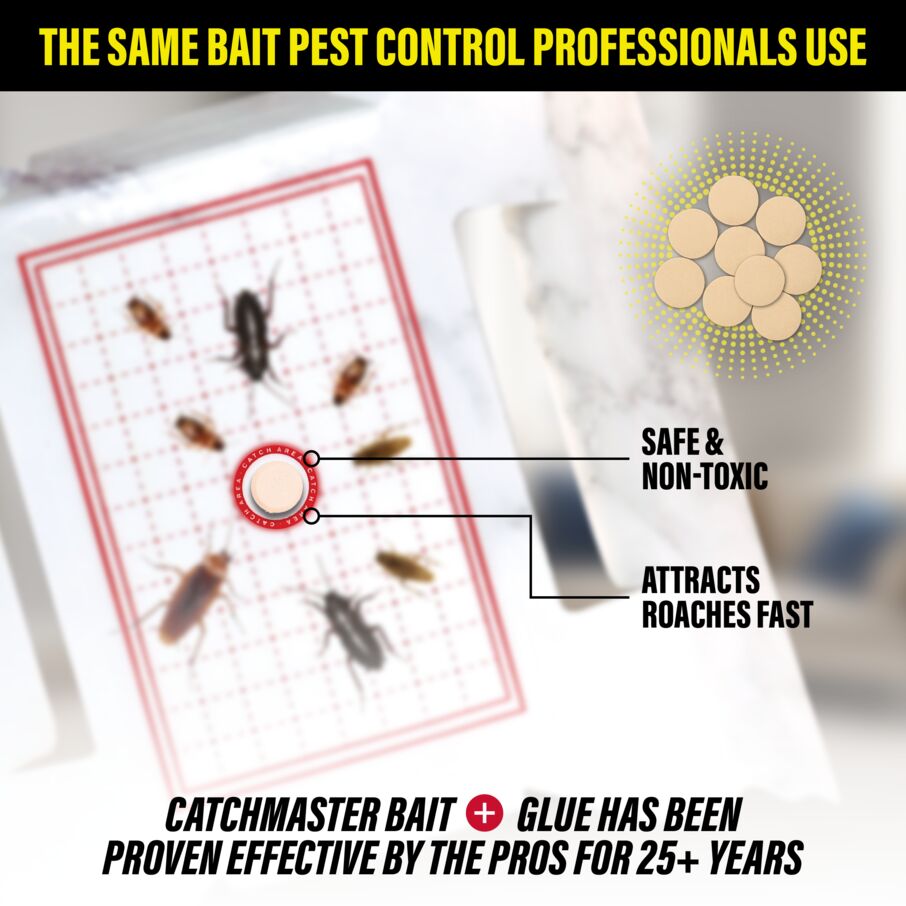 Catchmaster Cockroach Trap with Powerful Food-Based Bait – Glue Traps (10-Pk) Catchmaster Cockroach Trap with Powerful Food-Based Bait – Glue Traps (10-Pk)