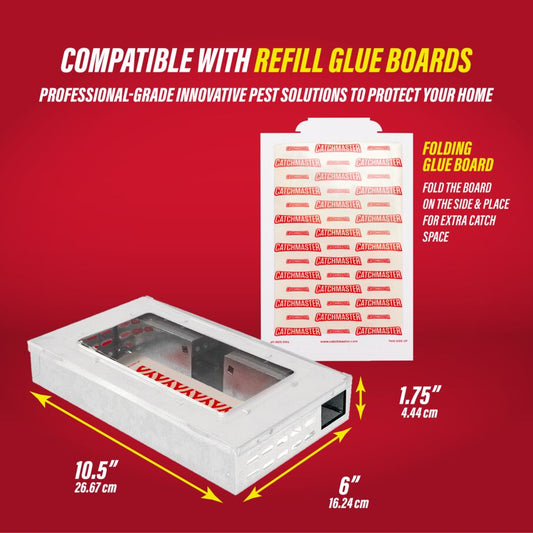 Pro Series Multi-Catch Mouse Trap Includes Replaceable Glue Board (White) Pro Series Multi-Catch Mouse Trap Includes Replaceable Glue Board (White)