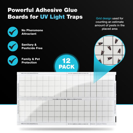 Vector UV Fly Light Universal Replacement Glue Boards Without Pheromones - White Vector UV Fly Light Universal Replacement Glue Boards Without Pheromones - White
