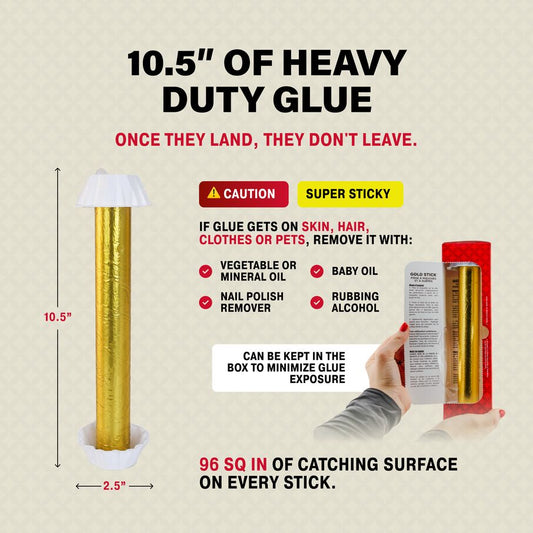 Gold Stick Fly Sticky Traps with Attractant Gold Stick Fly Sticky Traps with Attractant