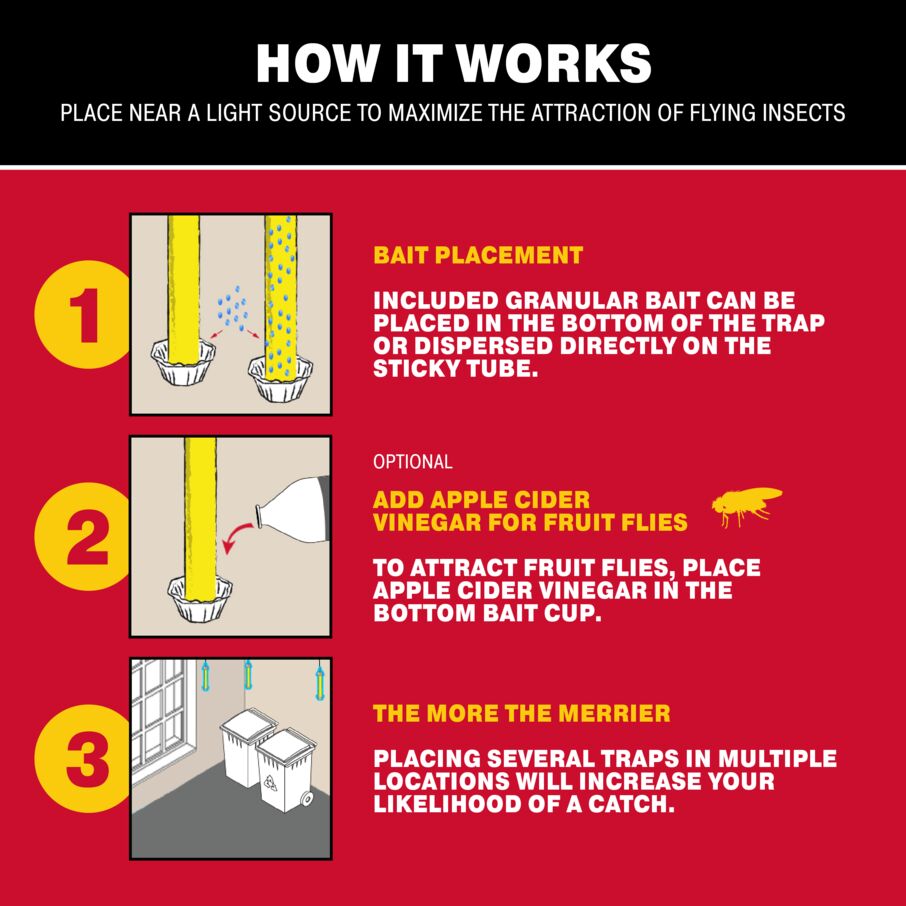Gold Stick Fly Sticky Traps with Attractant Gold Stick Fly Sticky Traps with Attractant