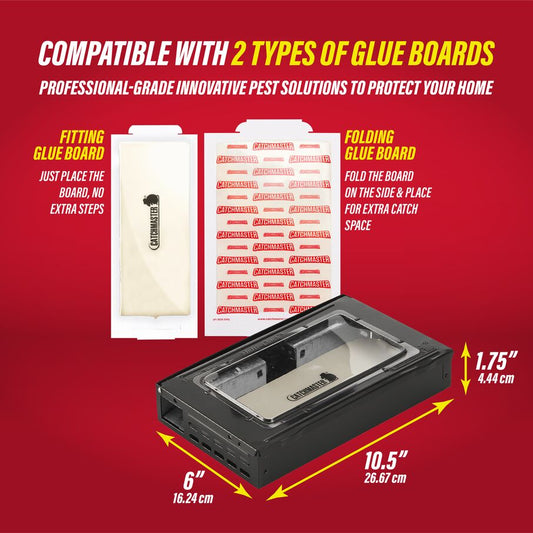 Pro Series Multi-Catch Mouse Trap & Glue Board Traps (Black) Pro Series Multi-Catch Mouse Trap & Glue Board Traps (Black)