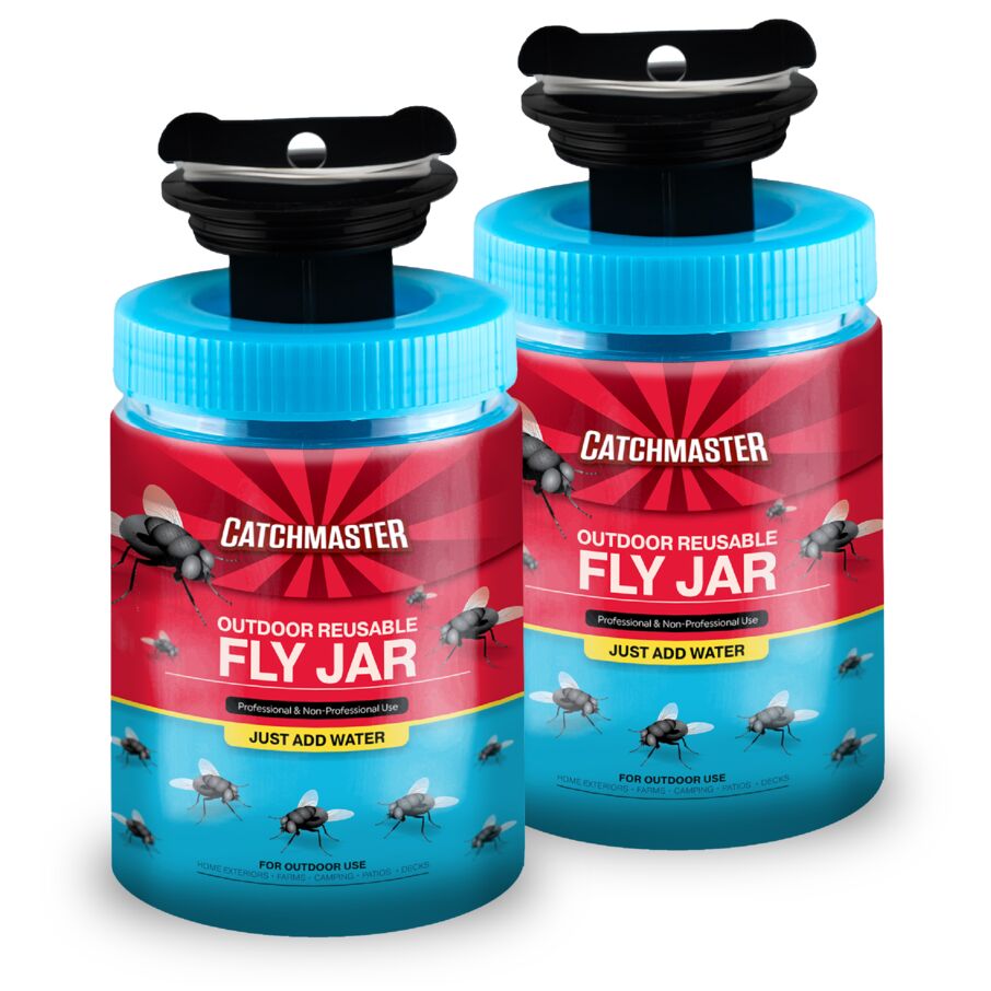 Reusable Fly Trap Jar With Food-Based Lure Reusable Fly Trap Jar With Food-Based Lure