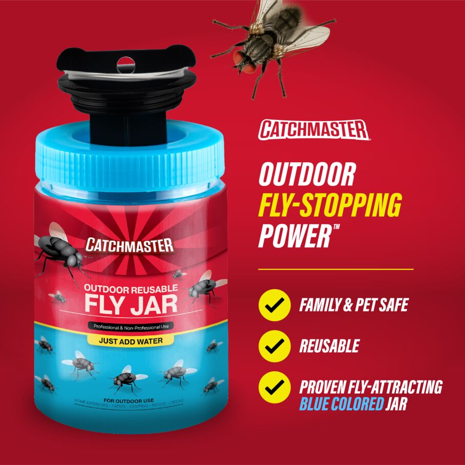 Reusable Fly Trap Jar With Food-Based Lure Reusable Fly Trap Jar With Food-Based Lure