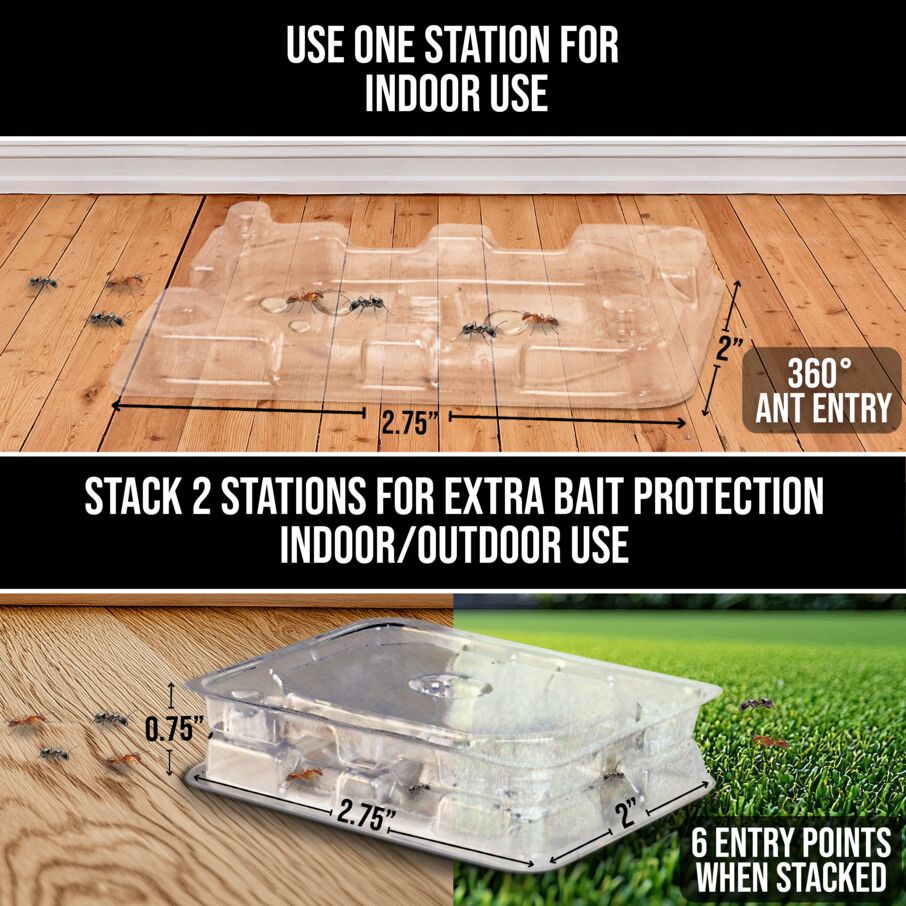 DEFIANT™ Liquid Ant Bait for Ant Control, 1-Year Supply + 8 Classic Bait Stations DEFIANT™ Liquid Ant Bait for Ant Control, 1-Year Supply + 8 Classic Bait Stations