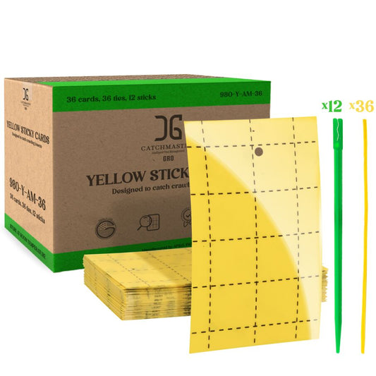Double-Sided Yellow Sticky Card Insect Trap - Yellow Double-Sided Yellow Sticky Card Insect Trap - Yellow