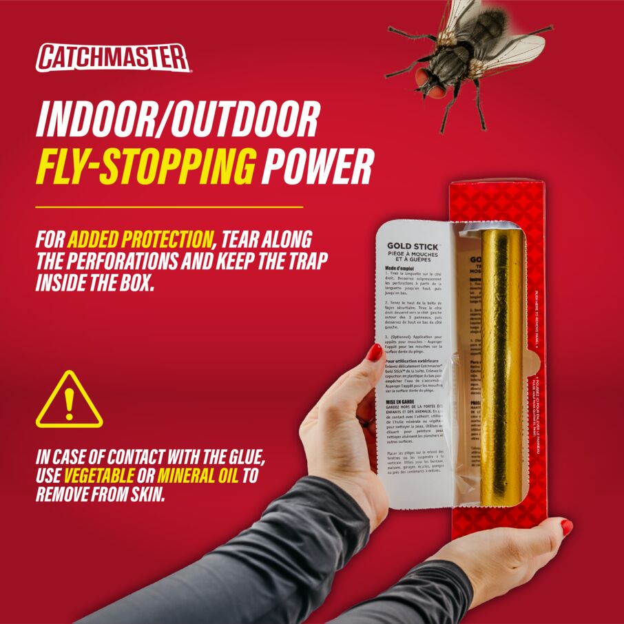 Gold Stick Fly Sticky Traps with Attractant Gold Stick Fly Sticky Traps with Attractant