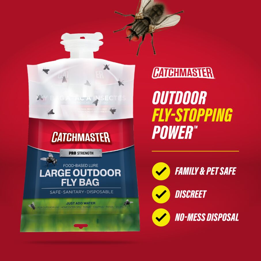 PRO Series Outdoor Fly Bag Trap With Food-Based Lure PRO Series Outdoor Fly Bag Trap With Food-Based Lure