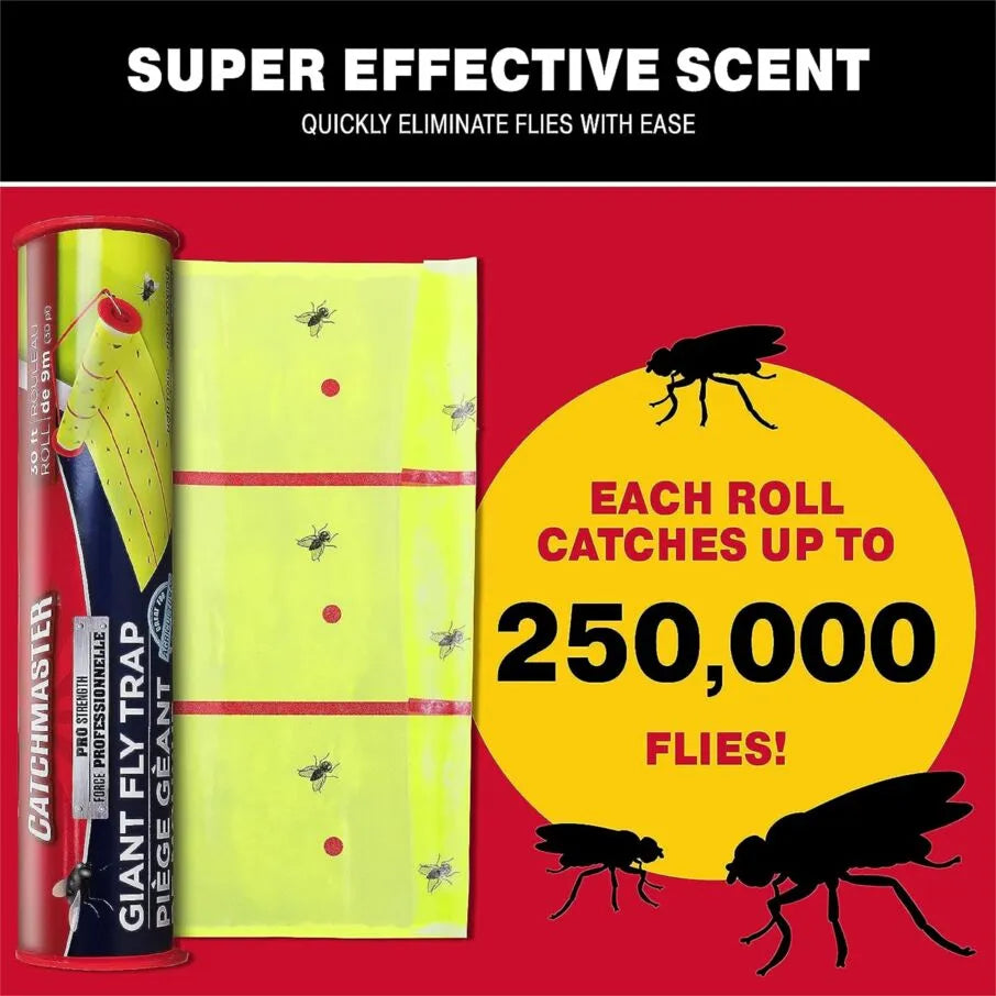 Giant Fly Roll Glue Strip Trap Giant Fly Roll Glue Strip Trap