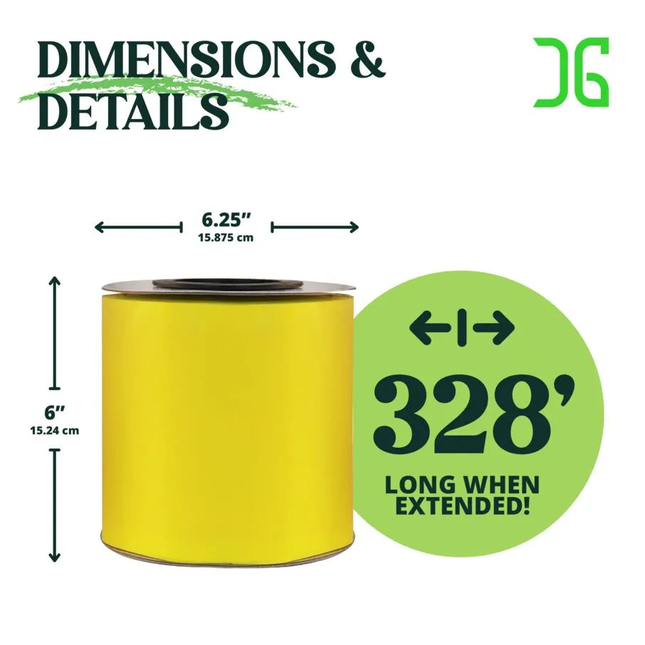 6" x 328' Double-Sided Yellow Ag Rolls