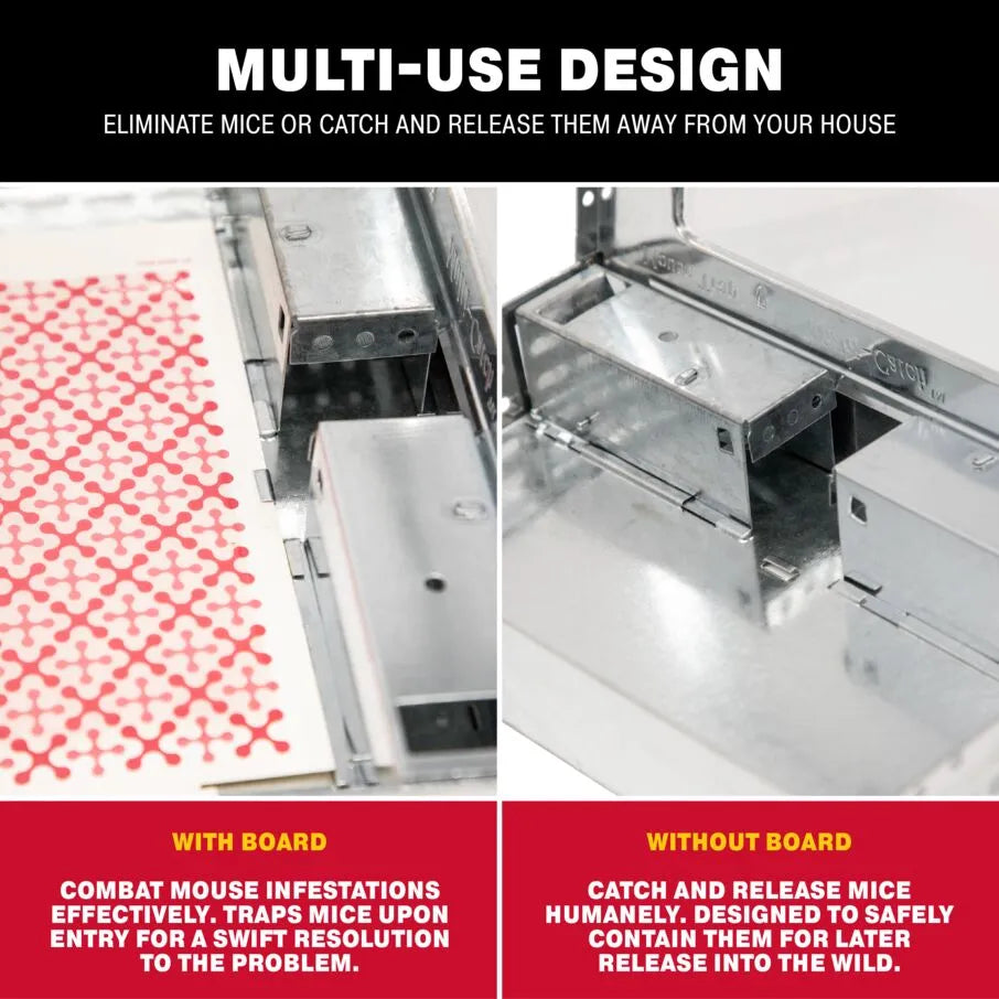 Pro Series Multicatch Metal Case and Glue Boards  With Board Without Board Comparison Demonstration