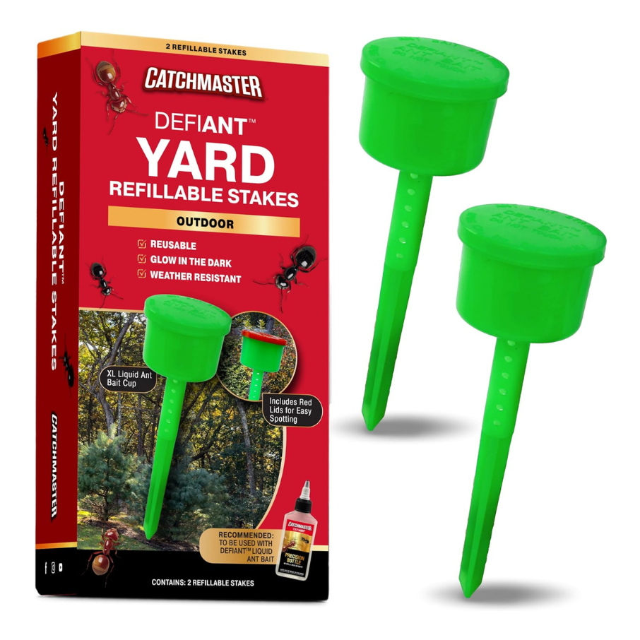 DEFIANT™ Extra Large Reusable Outdoor Ant Traps for Yard – 2 Pack