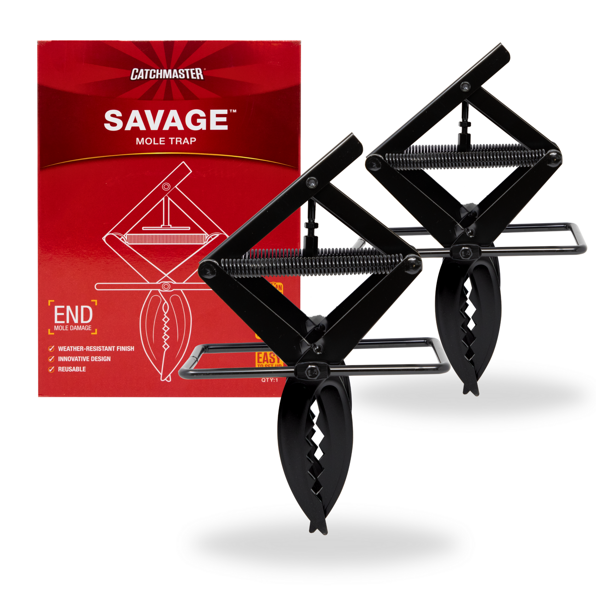 Trampa para topos Savage Pro-Strength de fácil instalación