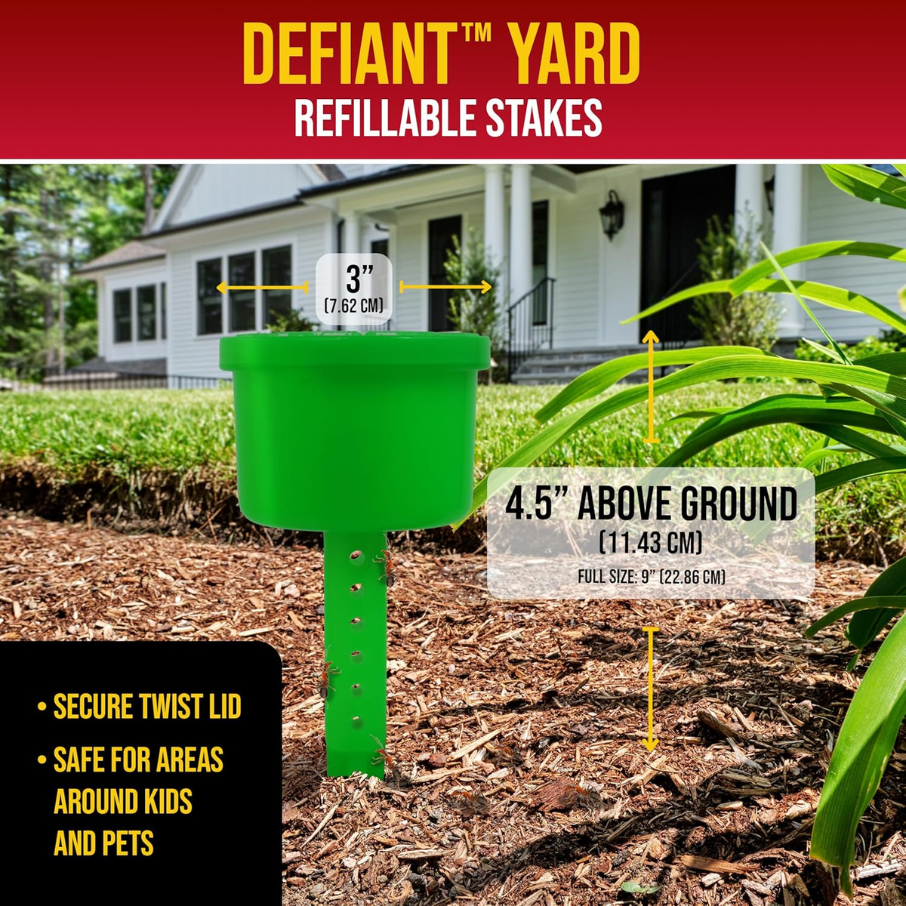 DEFIANT™ Extra Large Reusable Outdoor Ant Traps for Yard – 2 Pack