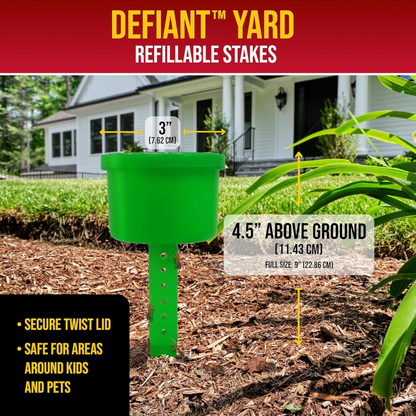 DEFIANT™ Extra Large Reusable Outdoor Ant Traps for Yard – 2 Pack