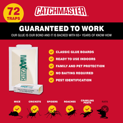 Catchmaster Max-Catch Mouse & Insect Glue Traps - 432 Count