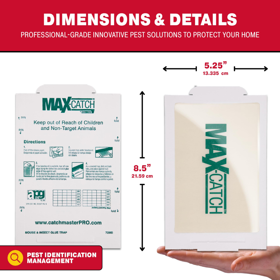 Catchmaster Max-Catch Mouse & Insect Glue Traps - 432 Count