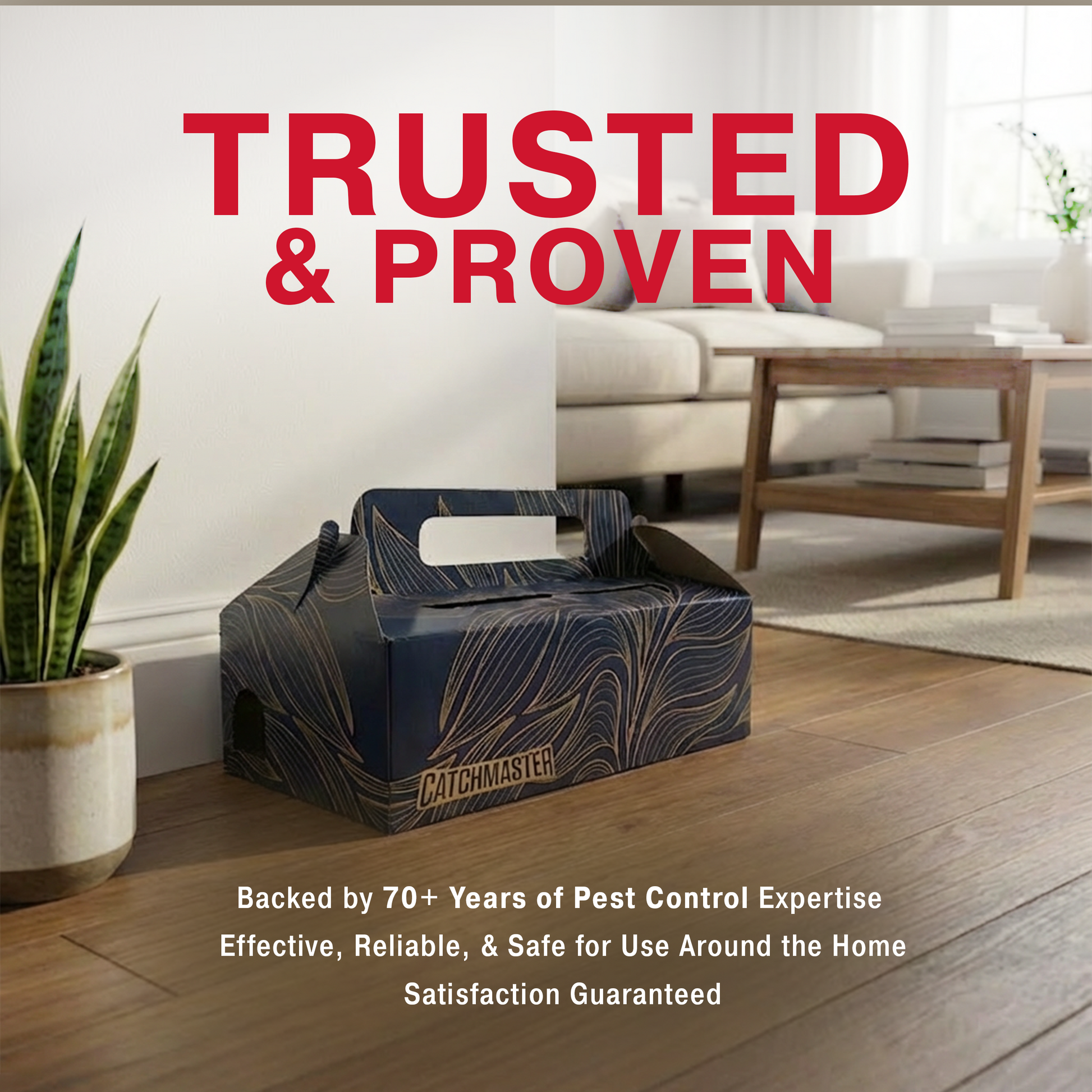 Catch & Toss: No-Touch Disposable Mouse Glue Traps Indoor (2 Pack)