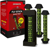 Fly Stick Hanging Fly Traps, Indoor and Outdoor, 4-Pack