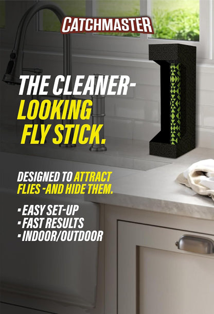 Fly Stick Hanging Fly Traps, Indoor and Outdoor, 4-Pack