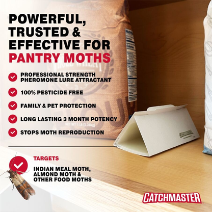 Pantry Pest & Moth Pheromone Infused Glue Board Traps