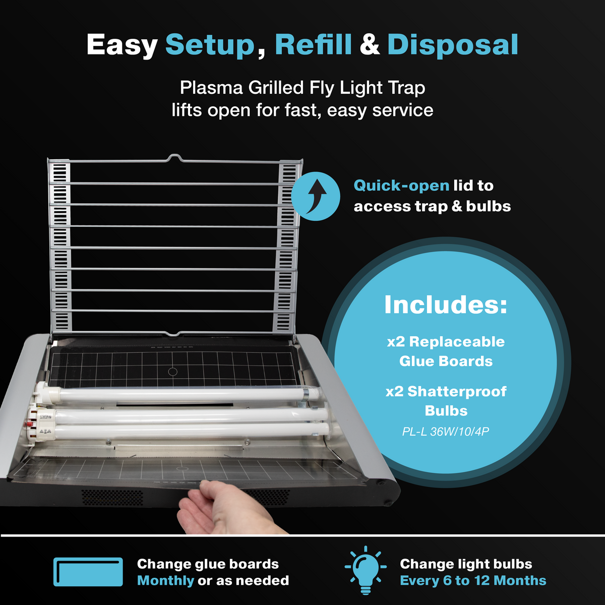 Vector Plasma Grilled UV Light Fly Trap