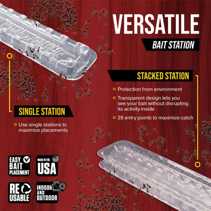 Catchmaster Defiant Refill Window Bait Stations – 8 Pack (4 Stacked)