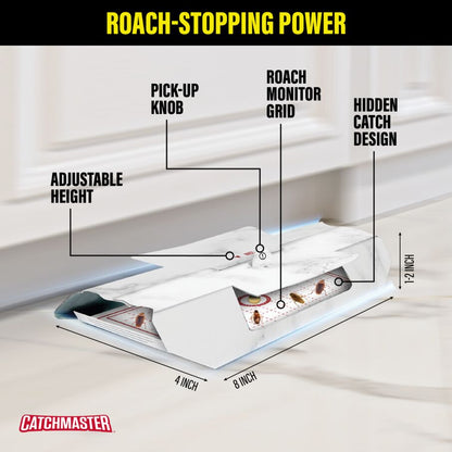 Catchmaster Cockroach Trap with Powerful Food-Based Bait – Glue Traps (10-Pk)
