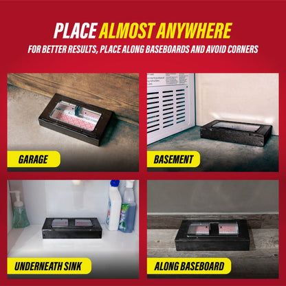 Pro Series Multi-Catch Mouse Trap Includes Replaceable Glue Board (Black)