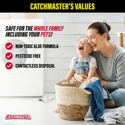 Catchmaster Cockroach Trap with Powerful Food-Based Bait – Glue Traps (10-Pk)