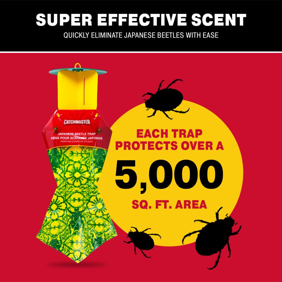 Japanese Beetle Trap Bags with Dual Lure – Hanging Bug Catcher