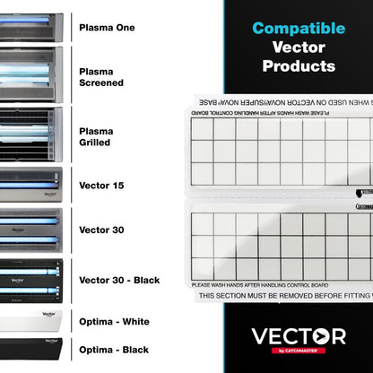 Vector UV Fly Light Trap Replacement Glue Boards - White