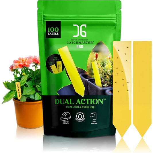 Dual Action Plant Labels Sticky Insect Trap