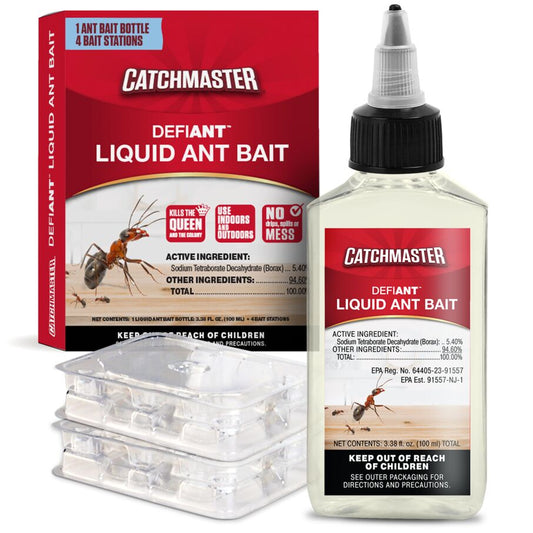 DEFIANT™ Liquid Ant Bait for Ant Control, 1-Year Supply + 8 Classic Bait Stations