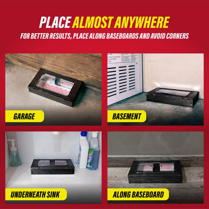 Pro Series Multi-Catch Mouse Trap & Glue Board Traps (Black)