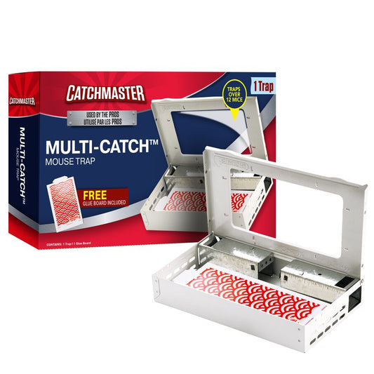 Pro Series Multi-Catch Mouse Trap Includes Replaceable Glue Board (White)