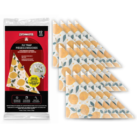 Fly Traps for Window Corners, Decorative 12-Pack