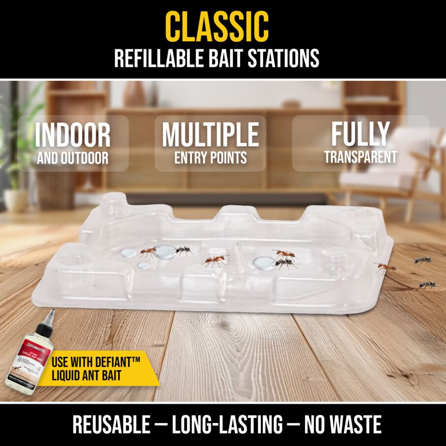 DEFIANT™ Reusable Ant Trap Refills - Station Refills - 16 Pack