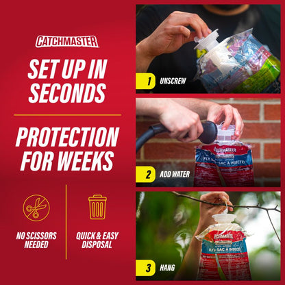 PRO Series Outdoor Fly Bag Trap with Food-Based Lure