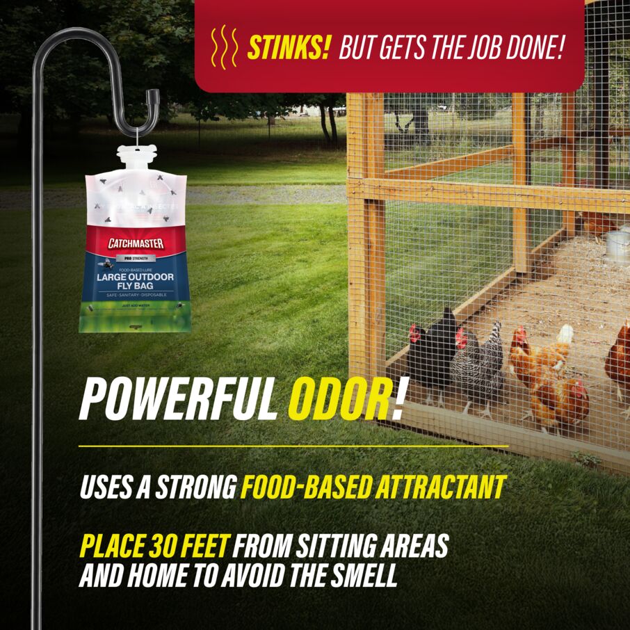 PRO Series Outdoor Fly Bag Trap with Food-Based Lure