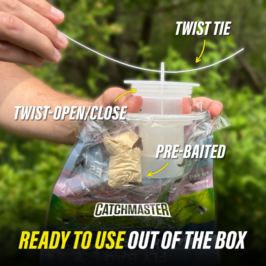 PRO Series Outdoor Fly Bag Trap with Food-Based Lure