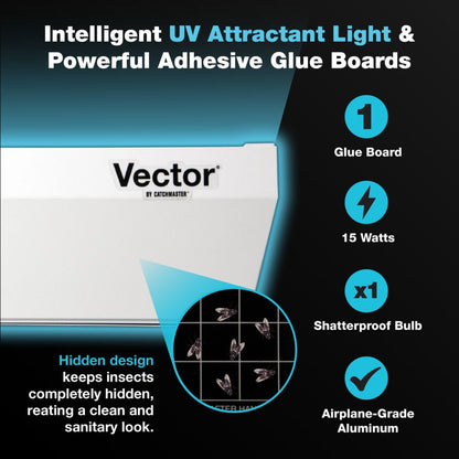 Vector Optima UV Light Fly Traps, White