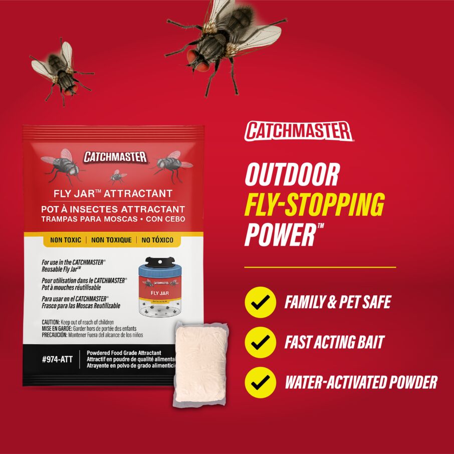 Reusable Fly Jar Trap Attractant Refill