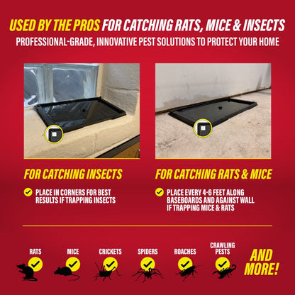 Heavy-Duty Rat, Mouse & Insect Glue Traps
