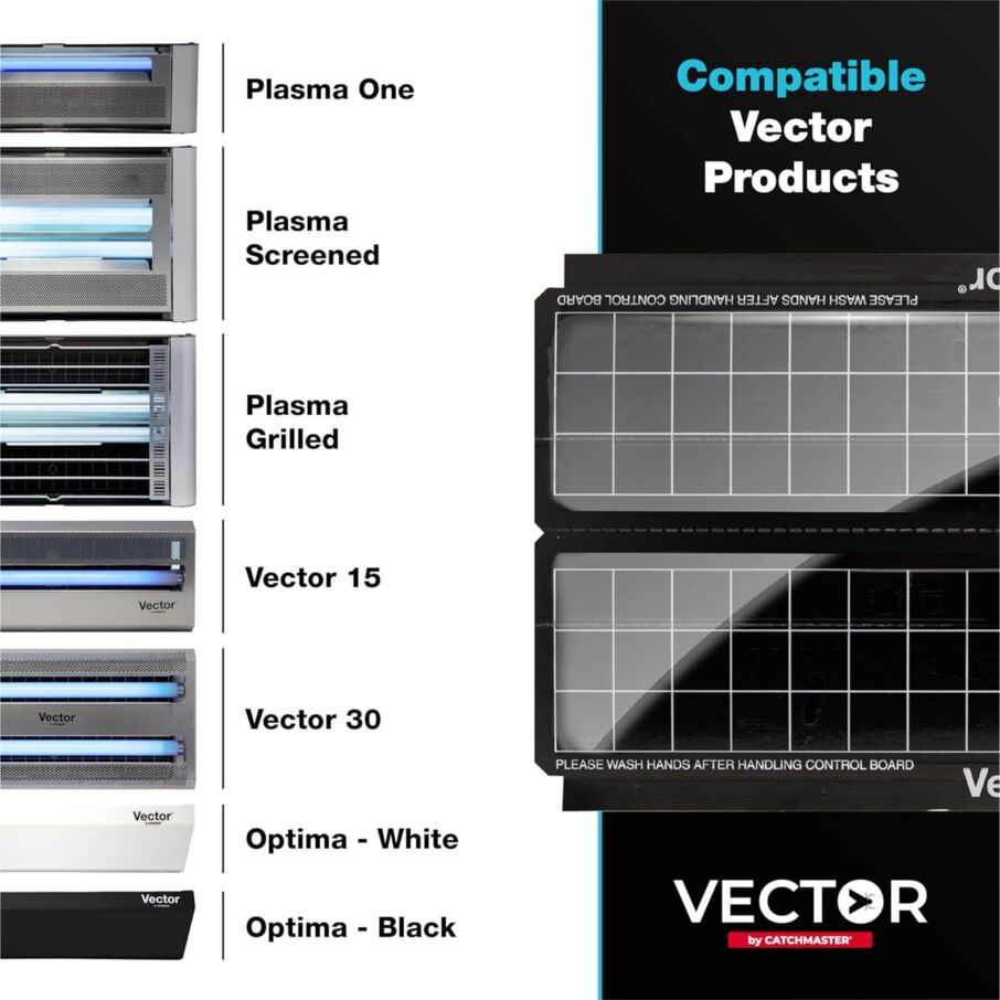 Catchmaster Vector products compatibility with adhesive glue boards.