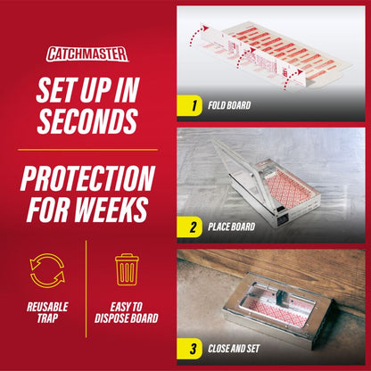 Pro Series Multi-Catch Mouse Trap Includes Replaceable Glue Board