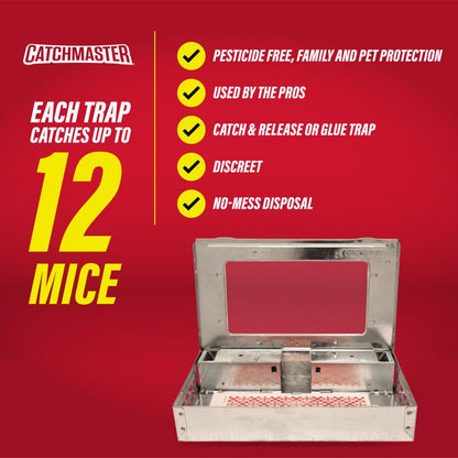 Pro Series Multi-Catch Mouse Trap Includes Replaceable Glue Board