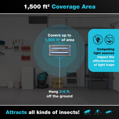 Vector 30 UV Light Fly Traps - Silver