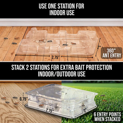 DEFIANT™ Liquid Ant Bait for Ant Control, 1-Year Supply + 8 Classic Bait Stations