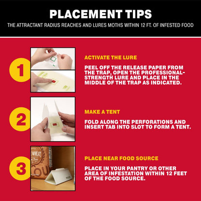 Pantry Pest & Moth Pheromone Infused Glue Board Traps